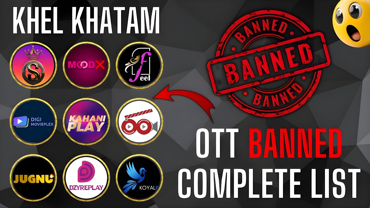 5 OTT Apps पर Government ने Bans ठोक दिया – Feel App , Digi Movieplex, Koyal Playpro Complete List Hindi